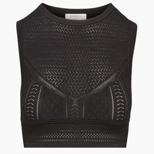 Aritzia BRAND NEW Detailed Pointelle Sweater Tank (Black)